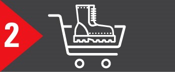 shoe cart icon